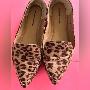 Gently worn leopard flats